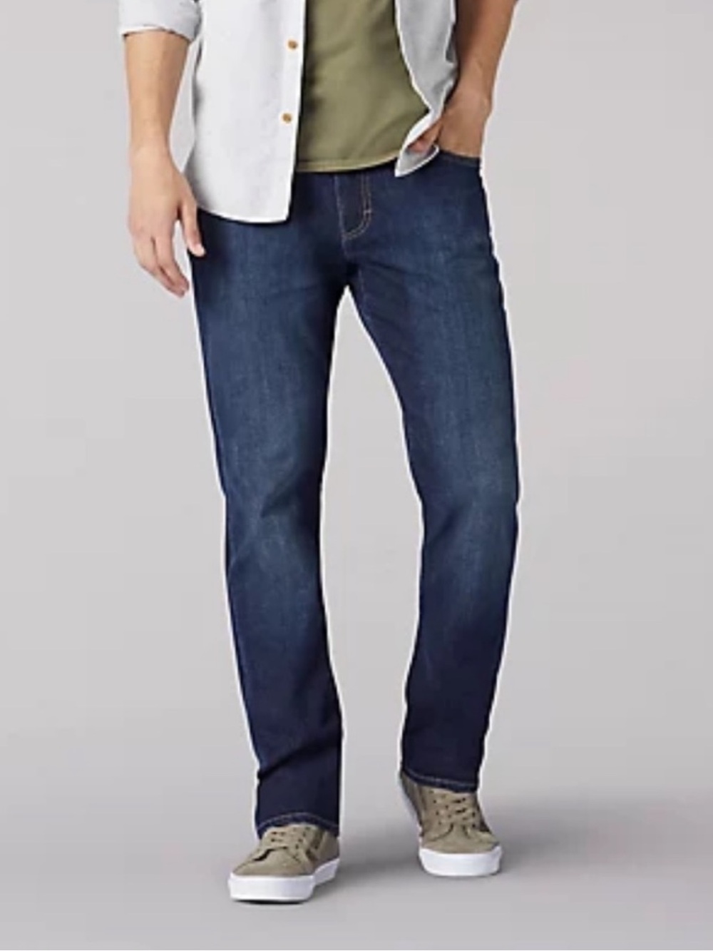 Lee Men's Extreme Motion Straight Fit Tapered Leg Jeans 30x30